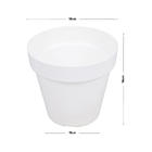 Vaso Plastico Sampa Branco  16x18cm Naterial