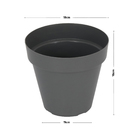 Vaso Plastico Sampa Cinza Pastel 16x18cm Naterial