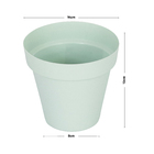 Vaso Plastico Sampa Verde Pastel 13x14cm Naterial
