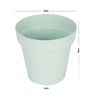 Vaso Plastico Sampa Verde Pastel 19x20cm Naterial