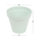 Vaso Plastico Sampa Verde Pastel 22x25cm Naterial