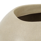 Vaso Plástico Seixo Cinza 16x18cm  Vasart