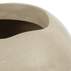 Vaso Plástico Seixo Cinza 19x18cm  Vasart