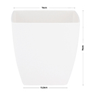 Vaso Plastico Siena Branco  13x14cm Naterial