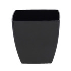 Vaso Plástico Siena Preto Pequeno