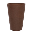 Vaso Plástico Terra Marrom Grande