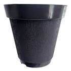Vaso Plástico Texturizado Toscana (14x14) Preto Riqueplás