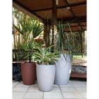 Vaso Plastico Thai 58 Cm Concreto