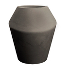 Vaso Plástico TOP POT Preto 50x44x44cm Japi