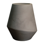 Vaso Plástico TOP POT Preto 50x44x44cm Japi
