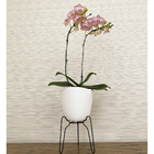 Vaso Plástico Tryas 18x17cm Branco Floridis