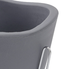 Vaso Plástico Tryas 18x17cm Cinza Floridis