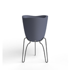 Vaso Plástico Tryas 18x17cm Cinza Floridis