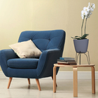 Vaso Plástico Tryas 18x17cm Cinza Floridis