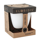 Vaso Plástico Tryas 30x26cm Branco Floridis