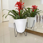 Vaso Plástico Tryas 30x26cm Branco Floridis