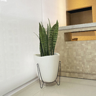 Vaso Plástico Tryas 30x26cm Branco Floridis