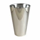 Vaso Plástico Tulipa Prata 21x13cm Albano