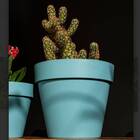 Vaso Plástico Unique 16 (16x14cm) Azul Japi