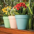 Vaso Plástico Unique 16 (16x14cm) Verde Japi