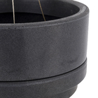 Vaso Plástico Urban 12x25cm Preto Vasart