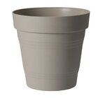 Vaso Plastico Veneza Cinza 15x15cm West Garden