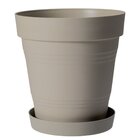 Vaso Plastico Veneza Cinza 15x15cm West Garden