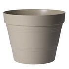 Vaso Plastico Veneza Cinza 25x20cm West Garden