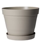 Vaso Plastico Veneza Cinza 25x20cm West Garden