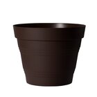 Vaso Plastico Veneza Marrom 30x24cm West Garden