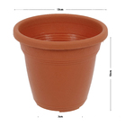 Vaso Plástico Vicenza Terracota 10x13cm Desli