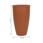 Vaso Plástico Vietnamita 50 Terracota 51x29cm Vasap