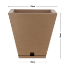 Vaso Plástico Zurique Ocre 34x29cm Floridis