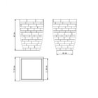 Vaso Polietileno Minas Stone Japi Mármore