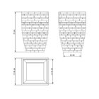 Vaso Polietileno Minas Stone Japi Mármore