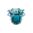 Vaso Porta Pincéis Decorativo Cristal Murano 9 Cm Azul - Cris