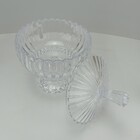 Vaso Potiche Redondo Bomboniere Home&co Com Tampa Eco Crystal