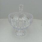 Vaso Potiche Redondo Bomboniere Home&co Com Tampa Eco Crystal