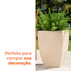 Vaso Quadrado Apolo Bege 45 Terrano