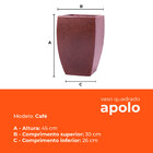 Vaso Quadrado Apolo Café 45 Terrano