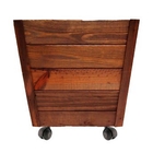 Vaso Quadrado C/rodizio Mdf (marro) 30 X 30cm