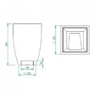 Vaso Quadrado Moderno Duo 36 Japi