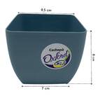 Vaso Quadrado Oxford (9,5x8) Cinza Ardósia Okla