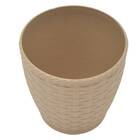 Vaso Rattan Redondo Médio (10l) Palha Injeplastec