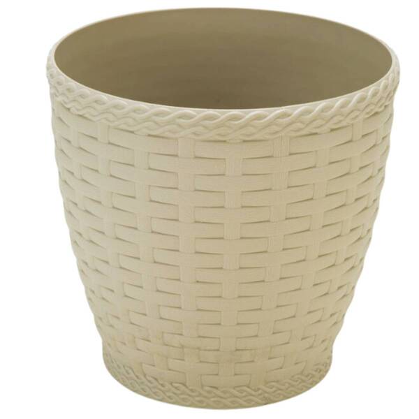 Vaso Rattan Redondo Pequeno (4,6l) Palha Injeplastec