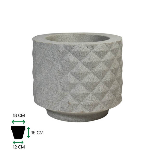 Vaso Recôncavo 30 Mini Branco Mármore