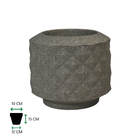 Vaso Recôncavo 38 Mini Cinza Granito