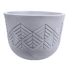 Vaso Redondo 240cm Japi Cimento Queimado