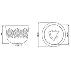 Vaso Redondo 240cm Japi Cimento Queimado