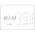 Vaso Redondo 315cm Japi Cimento Queimado